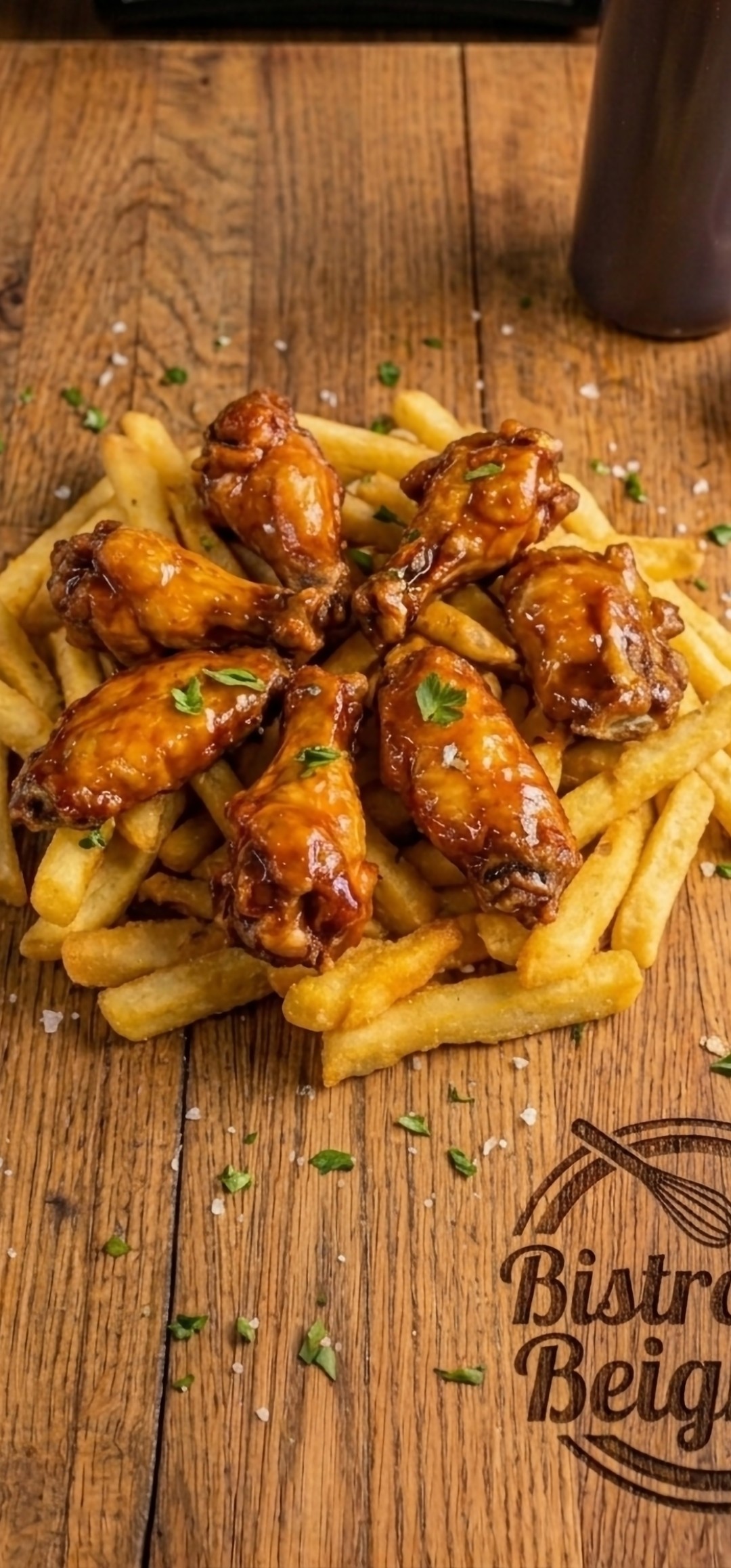 MILD HONEY BBQ WINGS & FRIES
