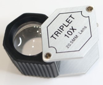Triplet Loupe - Hand Lens 10x