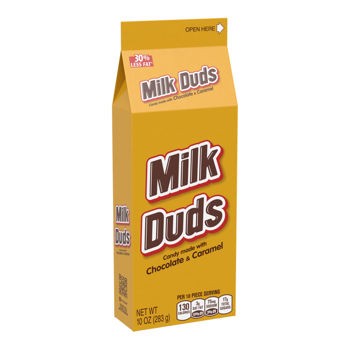 Hershey Milk Duds Chocolate & Caramel Candy Carton 10oz 6ct