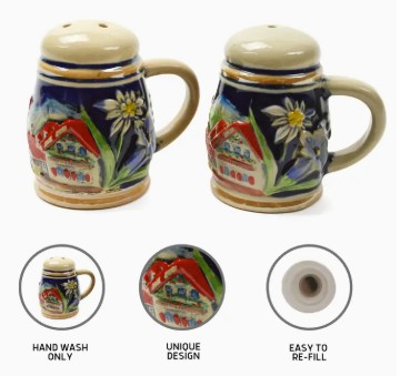 Salt & Pepper Shakers Beer Stein