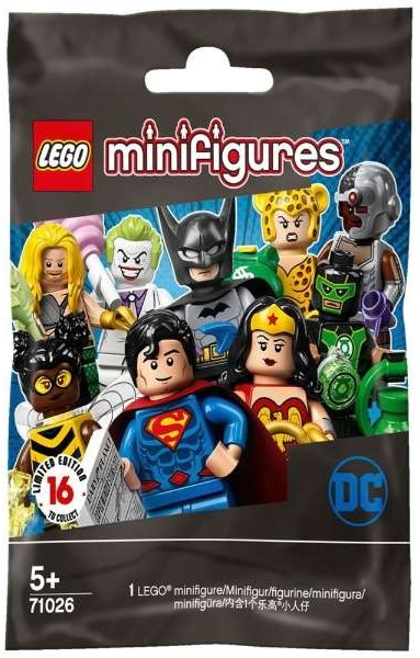 71026 Minifigure, DC Super Heroes (Complete Random Set of 1 Minifigure)