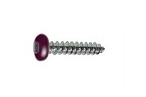 #6x5/8" Pan-Head (Square) Metal Screw Burgundy