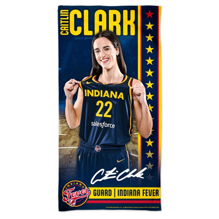 Indiana Fever Caitlin Clark #22 Spectra Beach Towel 30x60"