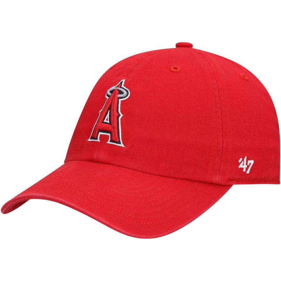 Los Angeles Angels Red '47Brand Cleanup Adjustable Hat