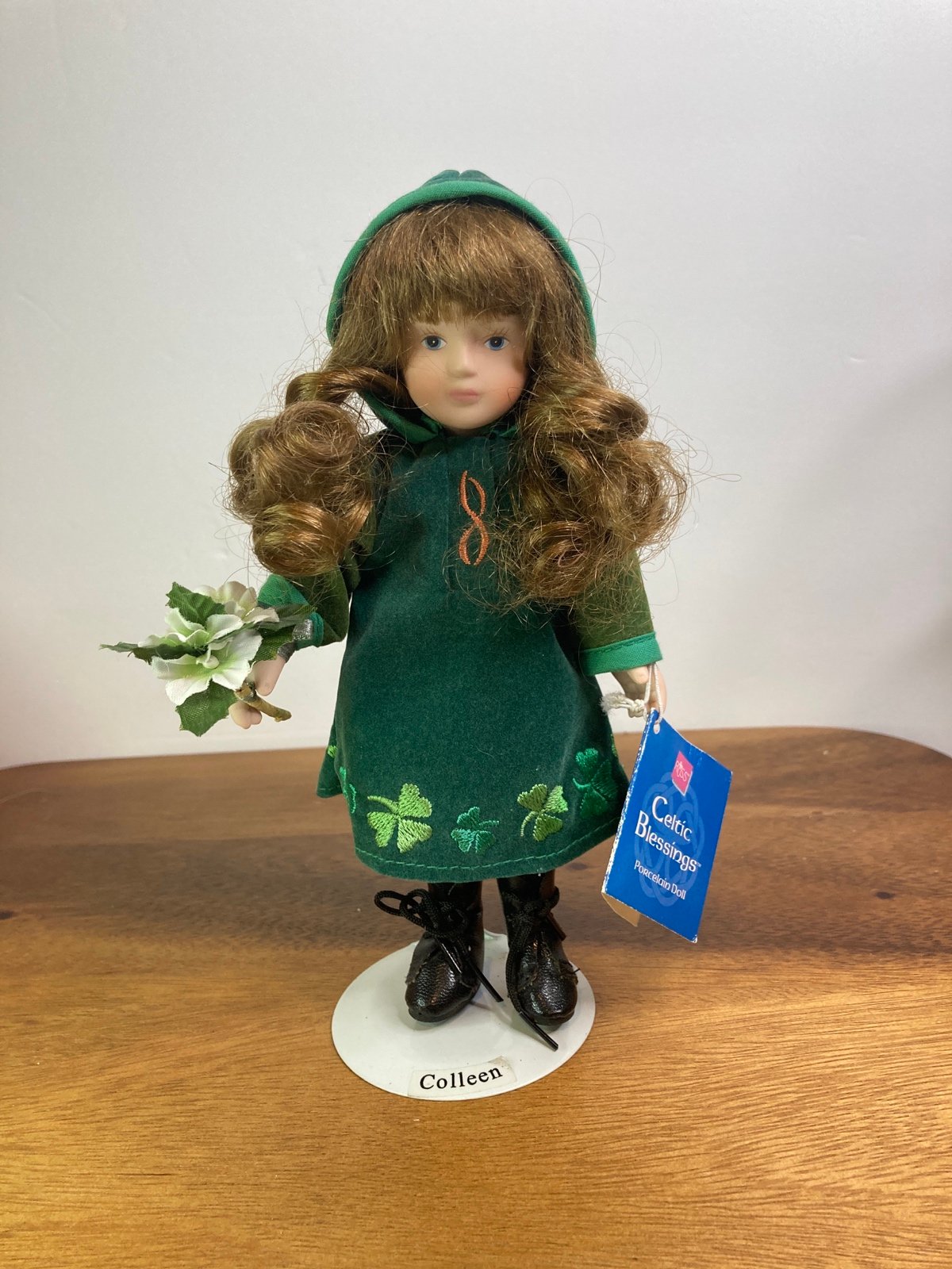 RUSS CELTIC BLESSINGS COLLEEN Shamrock Porcelin Doll