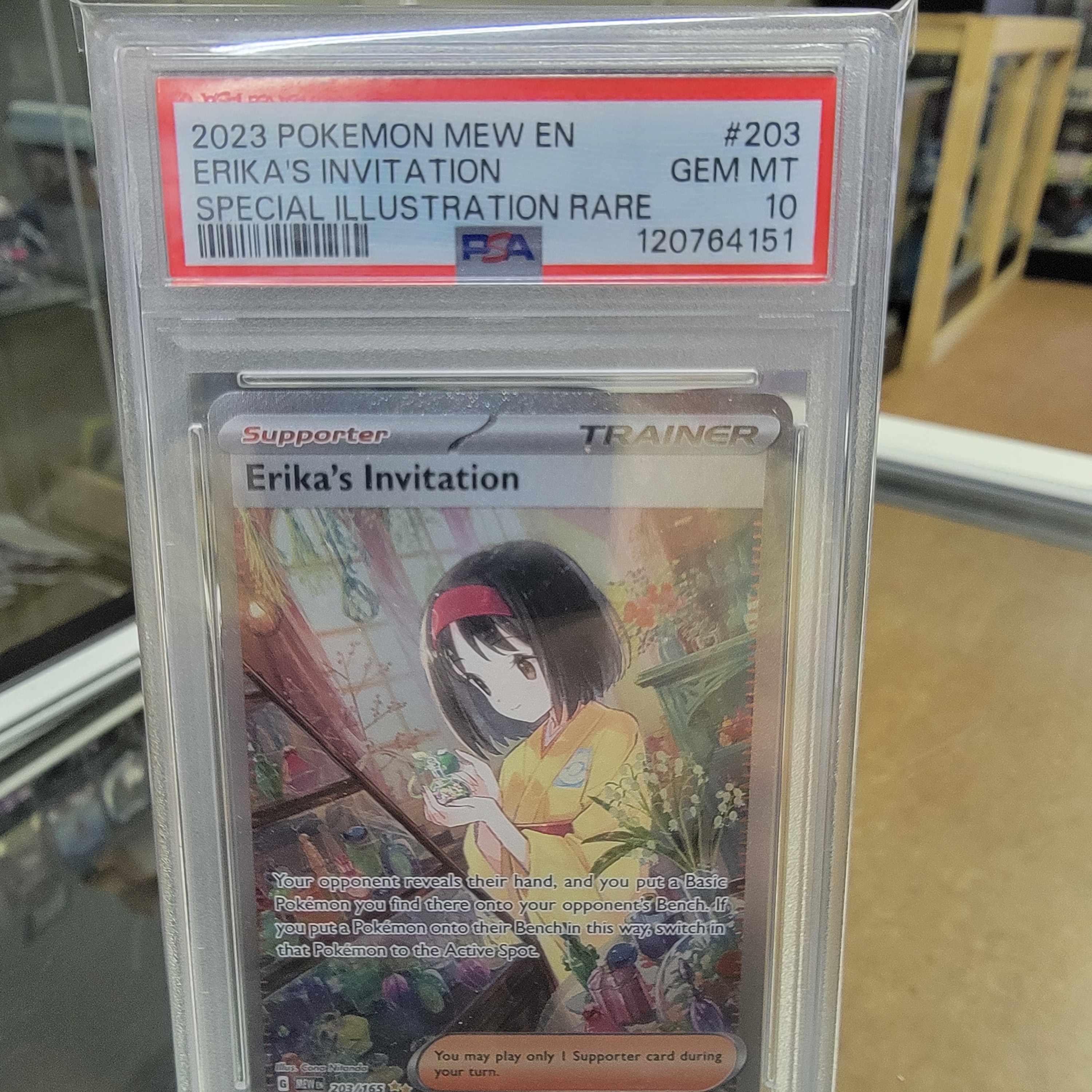 Psa 10 Erikas Invitation SIR Graded Card