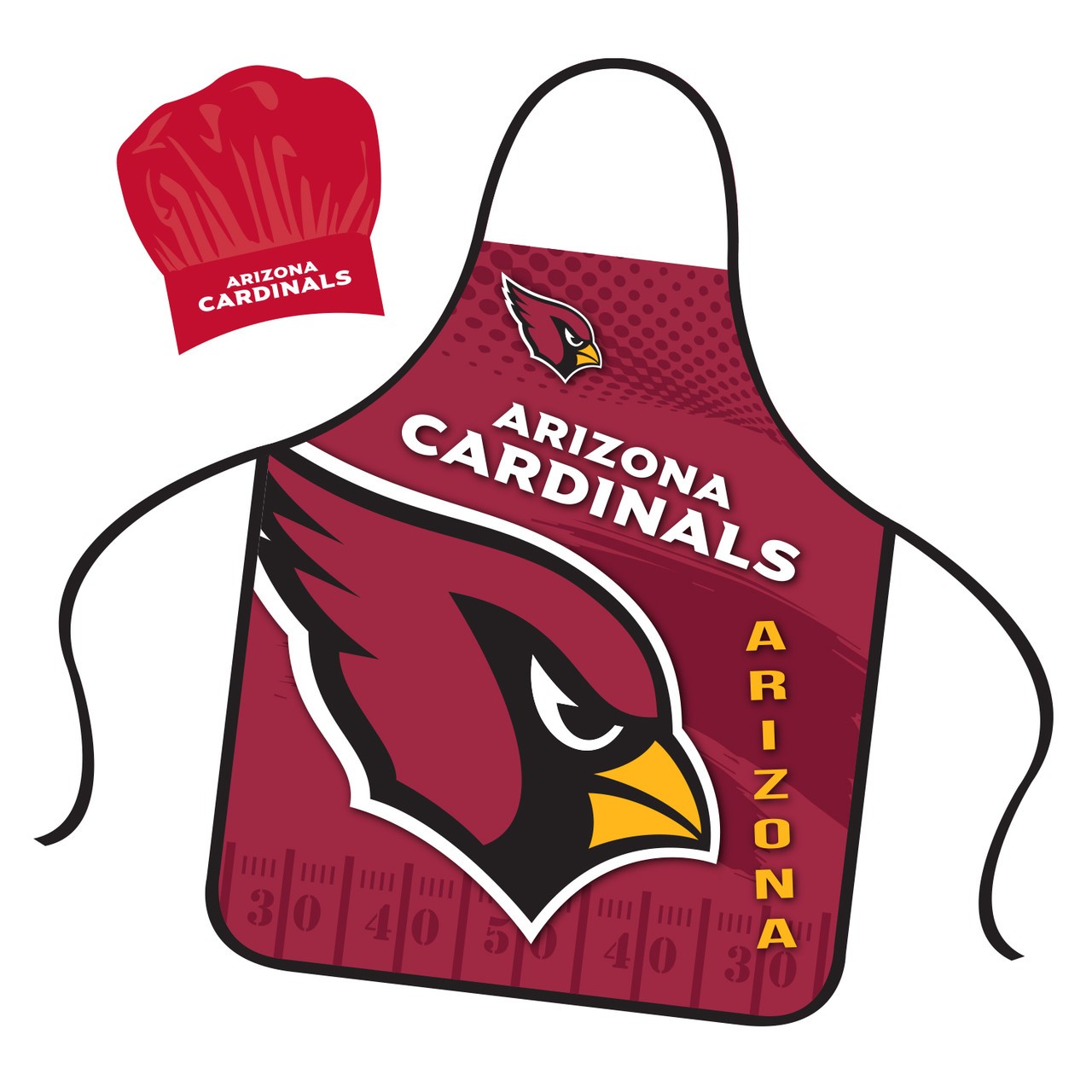 Arizona Cardinals Mojo Apron and Chef Hat Set