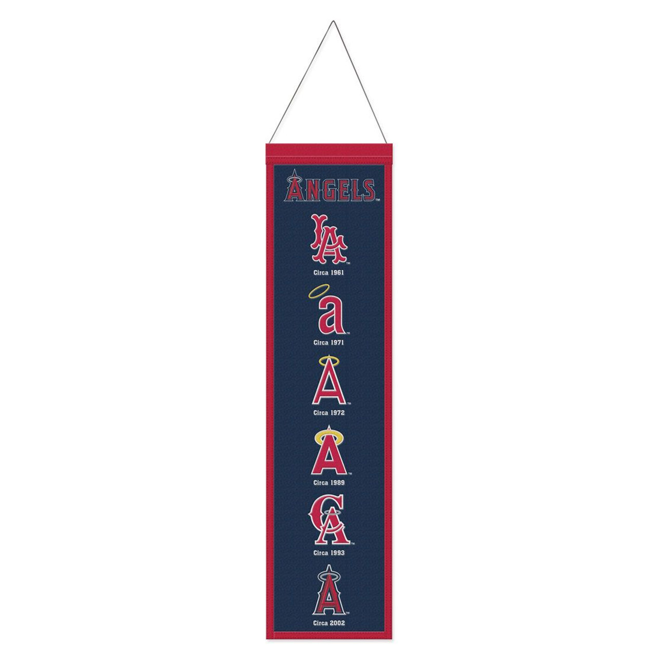 Los Angeles Angels Wool Evolution Banner 8x32"