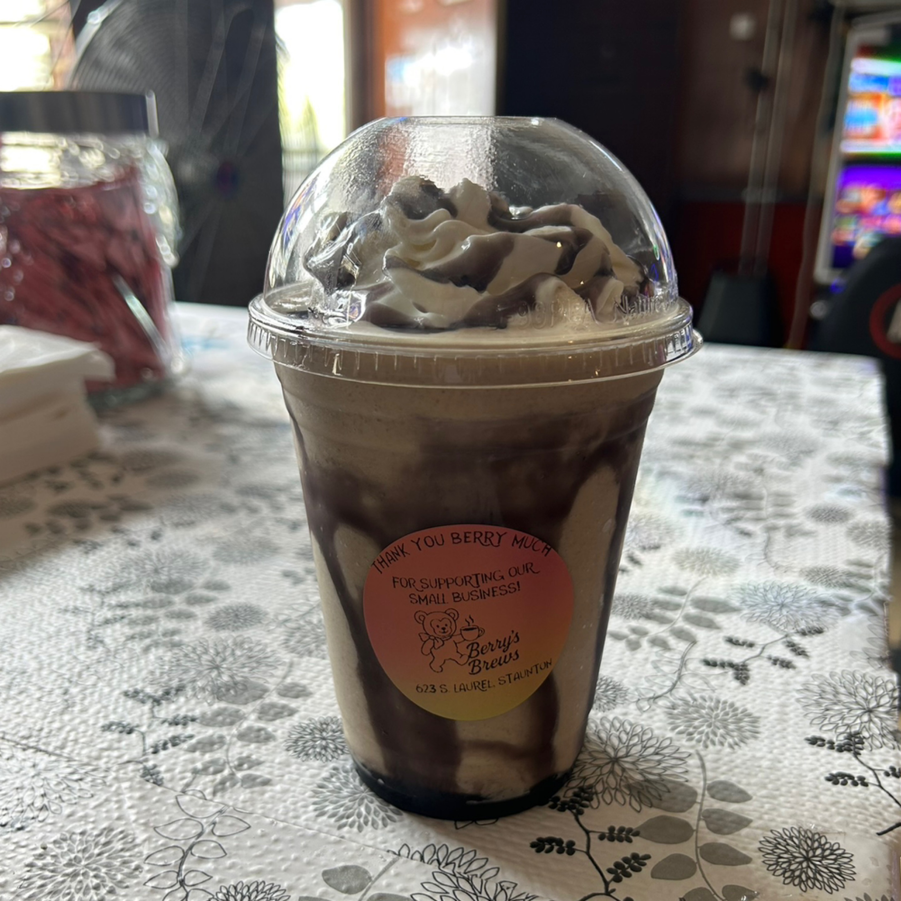 Blueberry Lemon Pound Cake Frappe