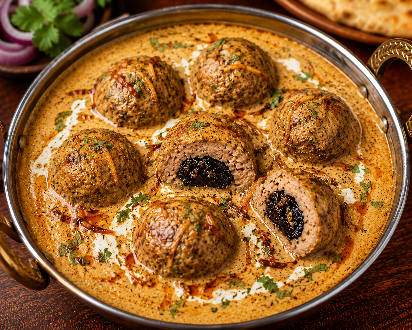 MAKHMALI ALOO BUKHARA KOFTA