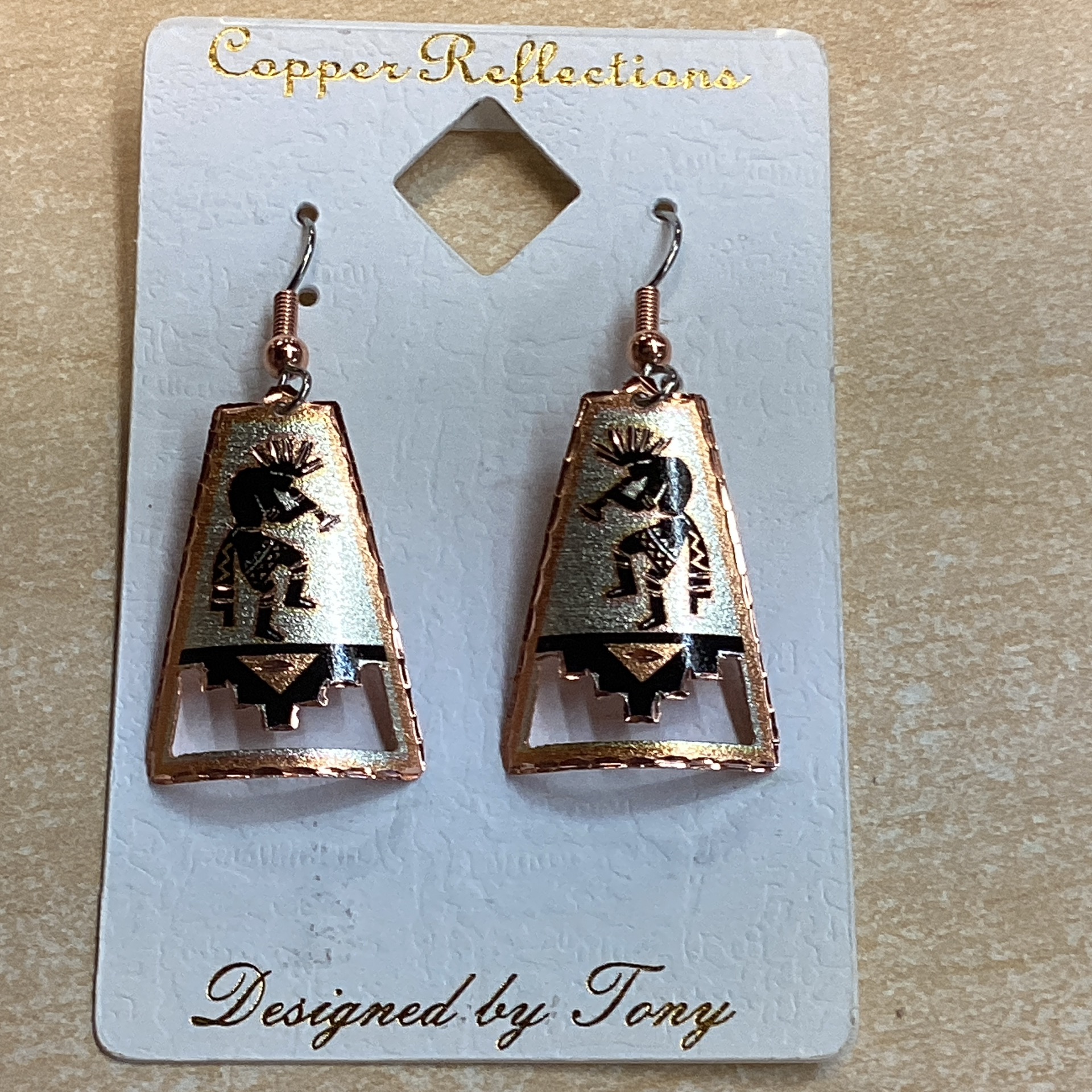 Classic Cut-Out Kokopelli Earrings