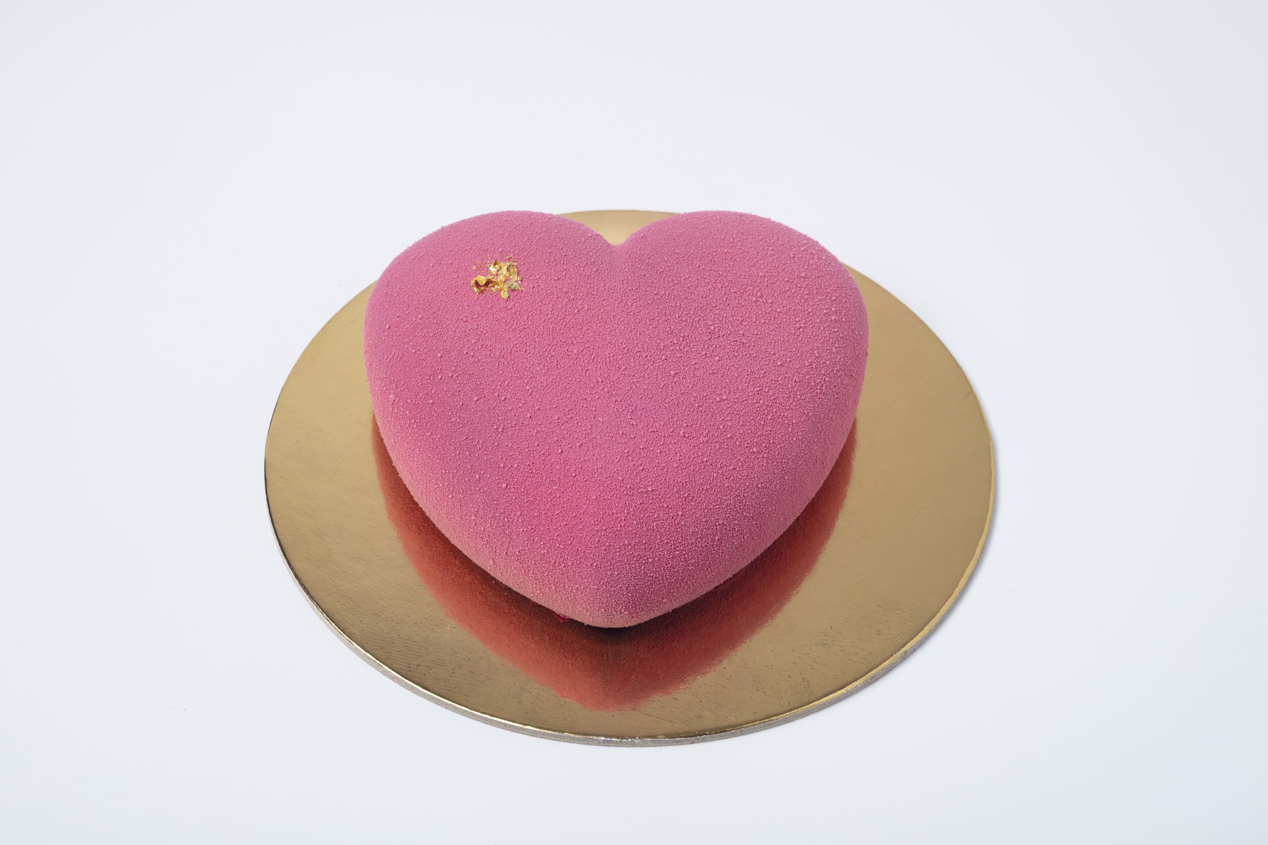 Pink Velvet Heart Cake