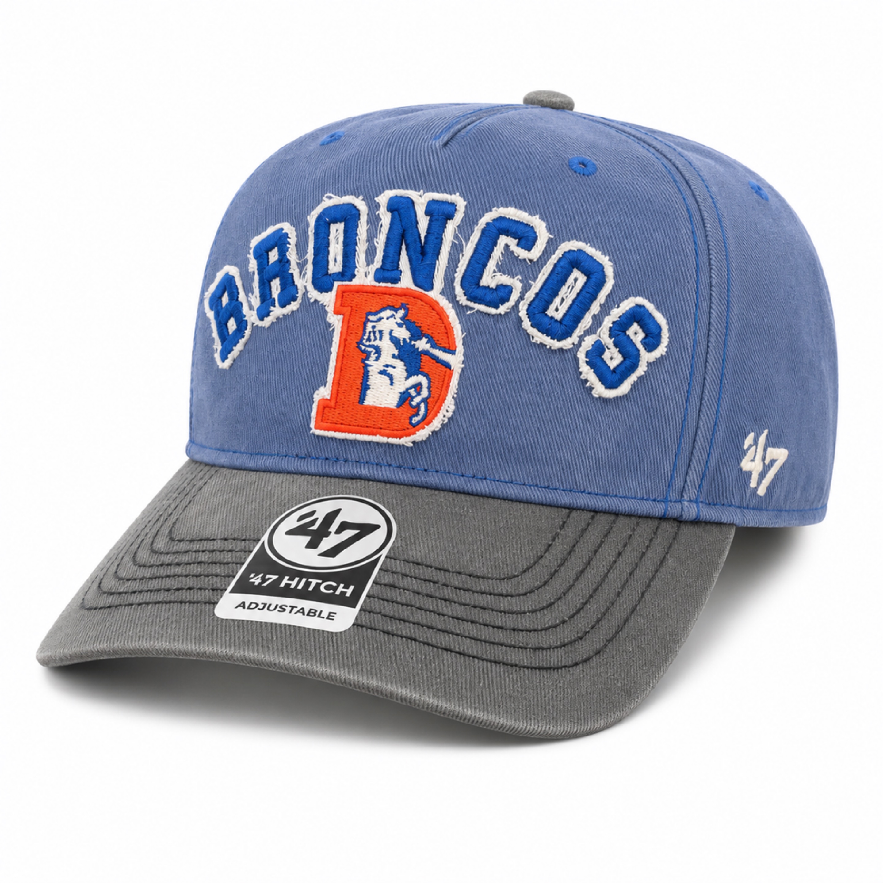 Denver Broncos Historic Thrift Blue '47 Brand Calderwood Hitch Snapback Hat