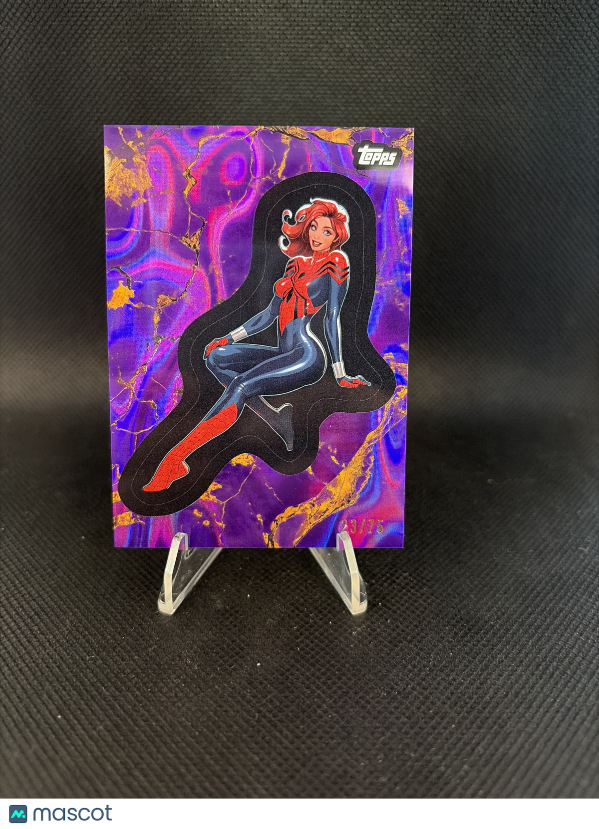 2025 Topps Marvel Comic Book Heroes Mary Jane Purple /75 #125