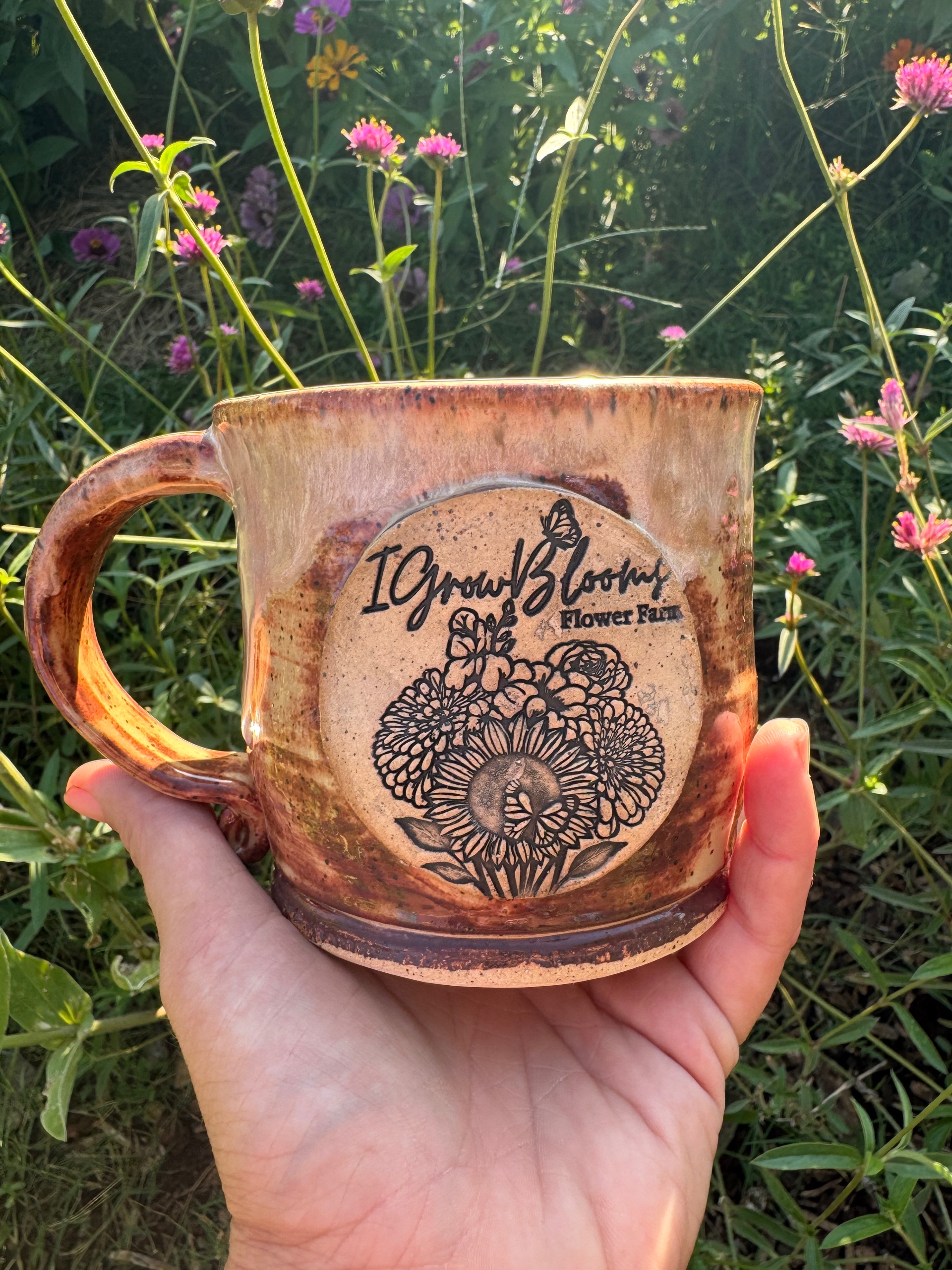 IGrowBlooms Handmade Pottery Mug — Preorder