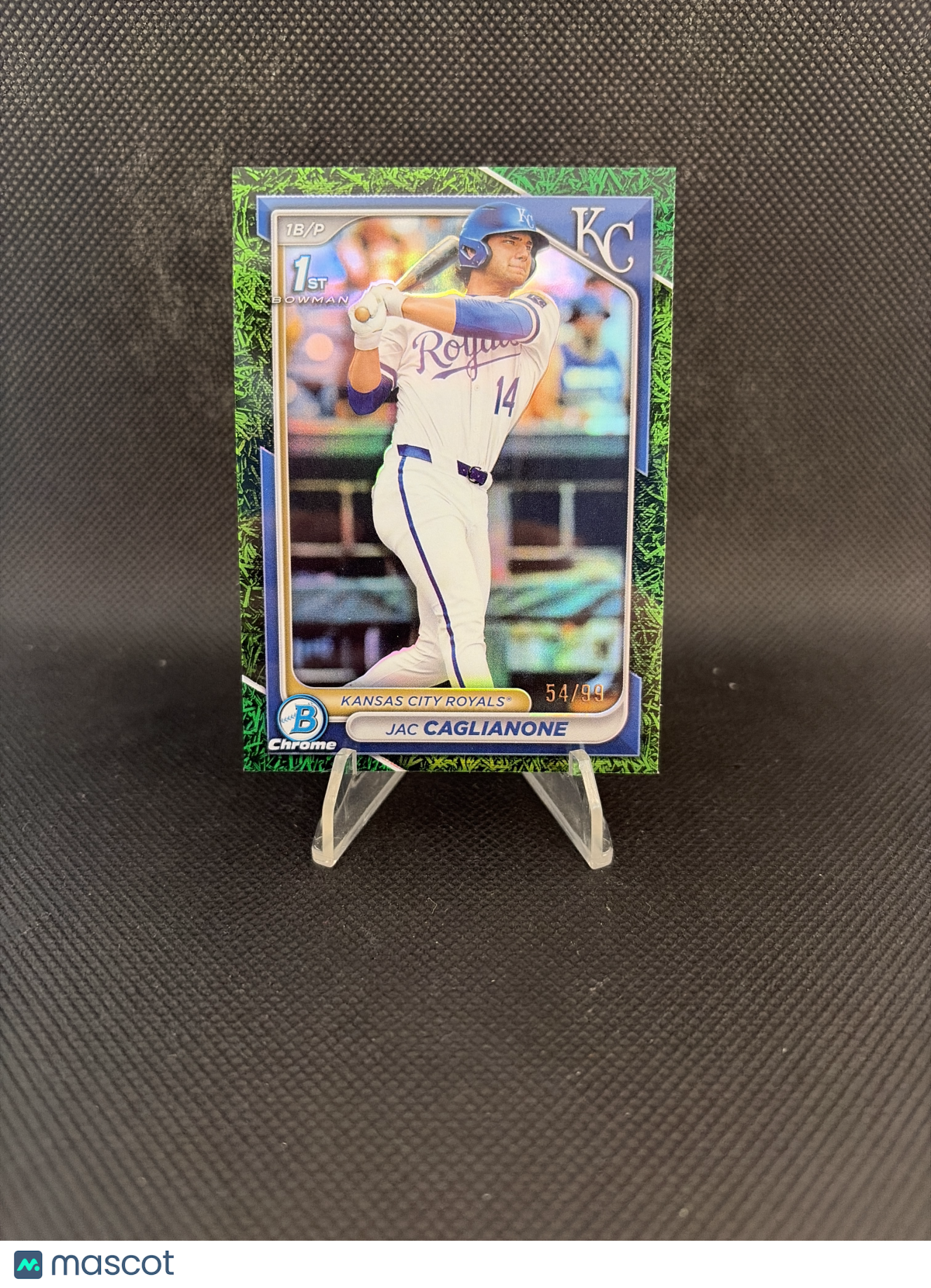 2024 Bowman Chrome Jac Caglianone Green Grass Refractor /99