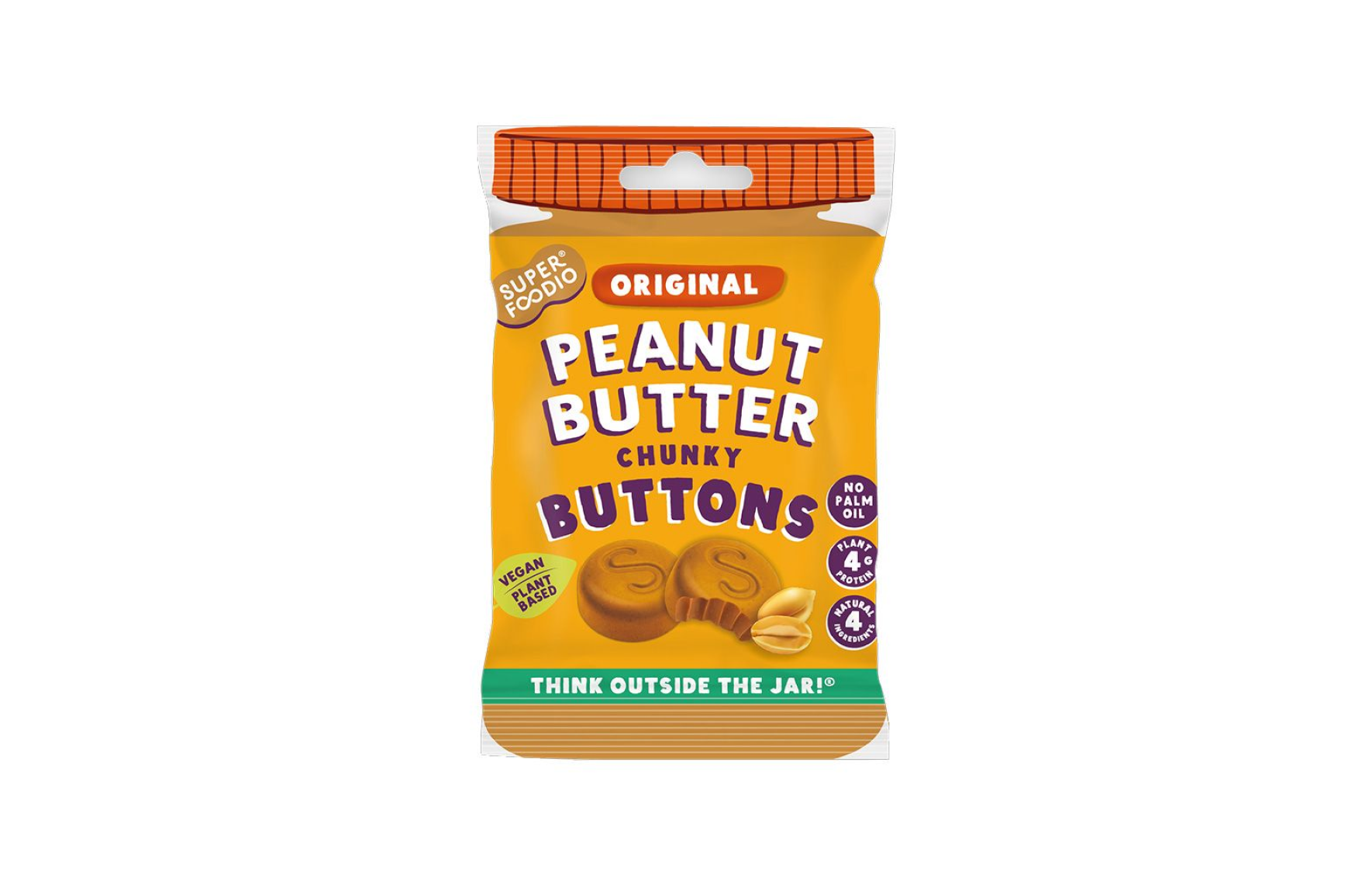 Superfoodio Peanut Buttons, Original