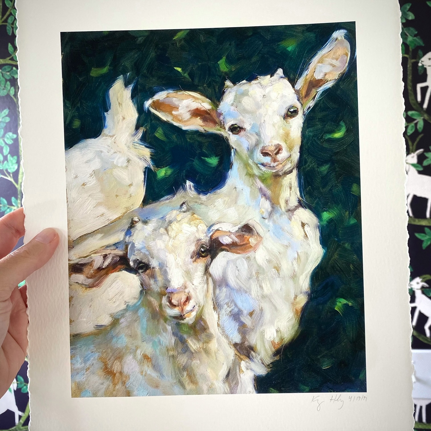 Baby Goat Painting