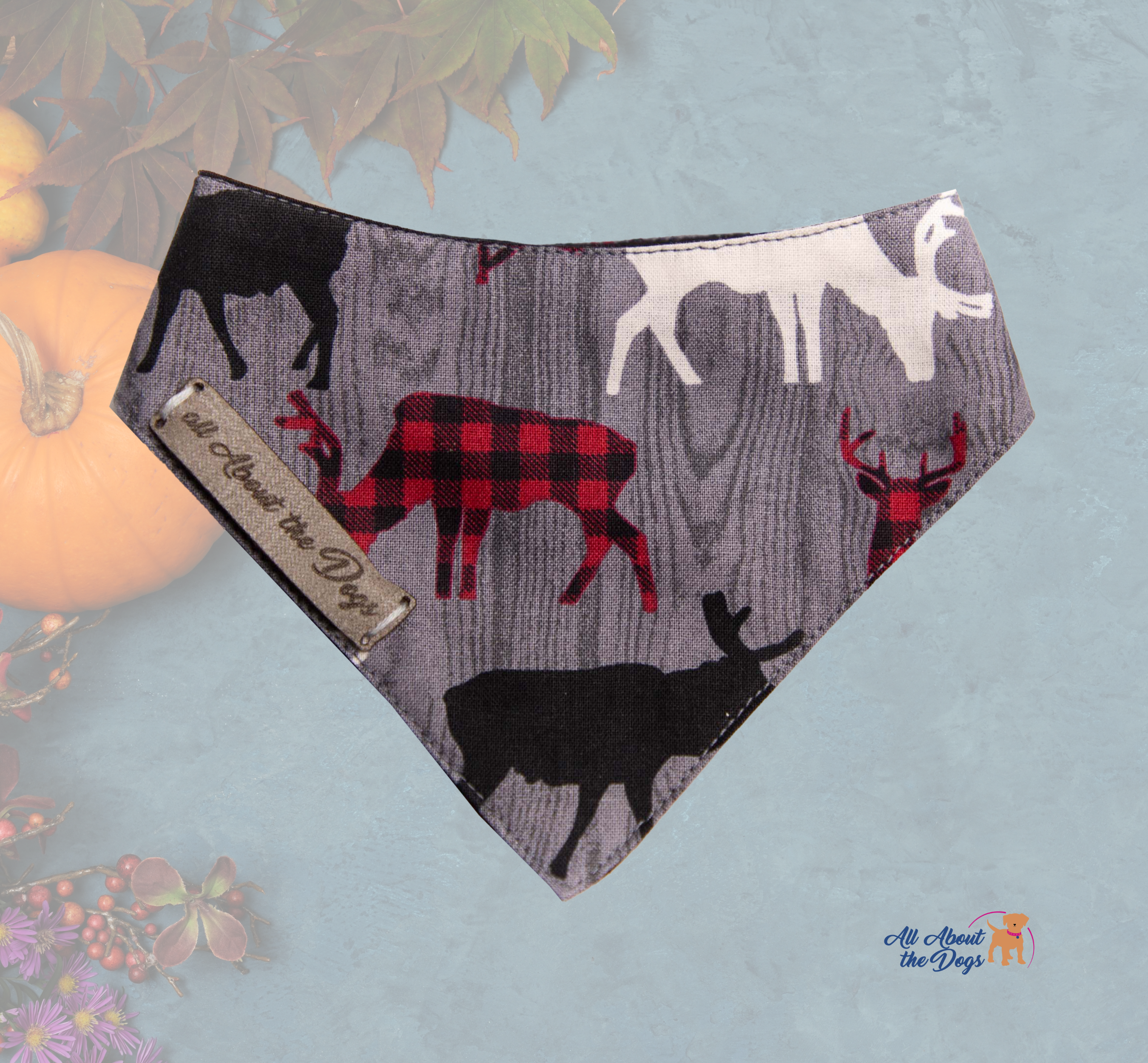 Grey with Multi color stags