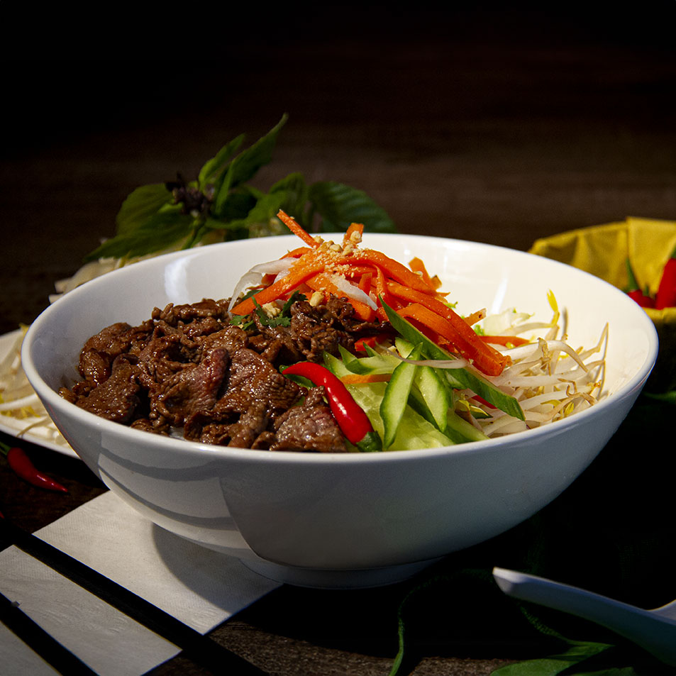 V2-Stir Lemongrass Beef Vermicelli | Bún Bò Xào Xã Ớt