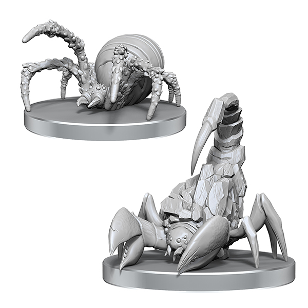 Cave Scorpion and Hunting Spider