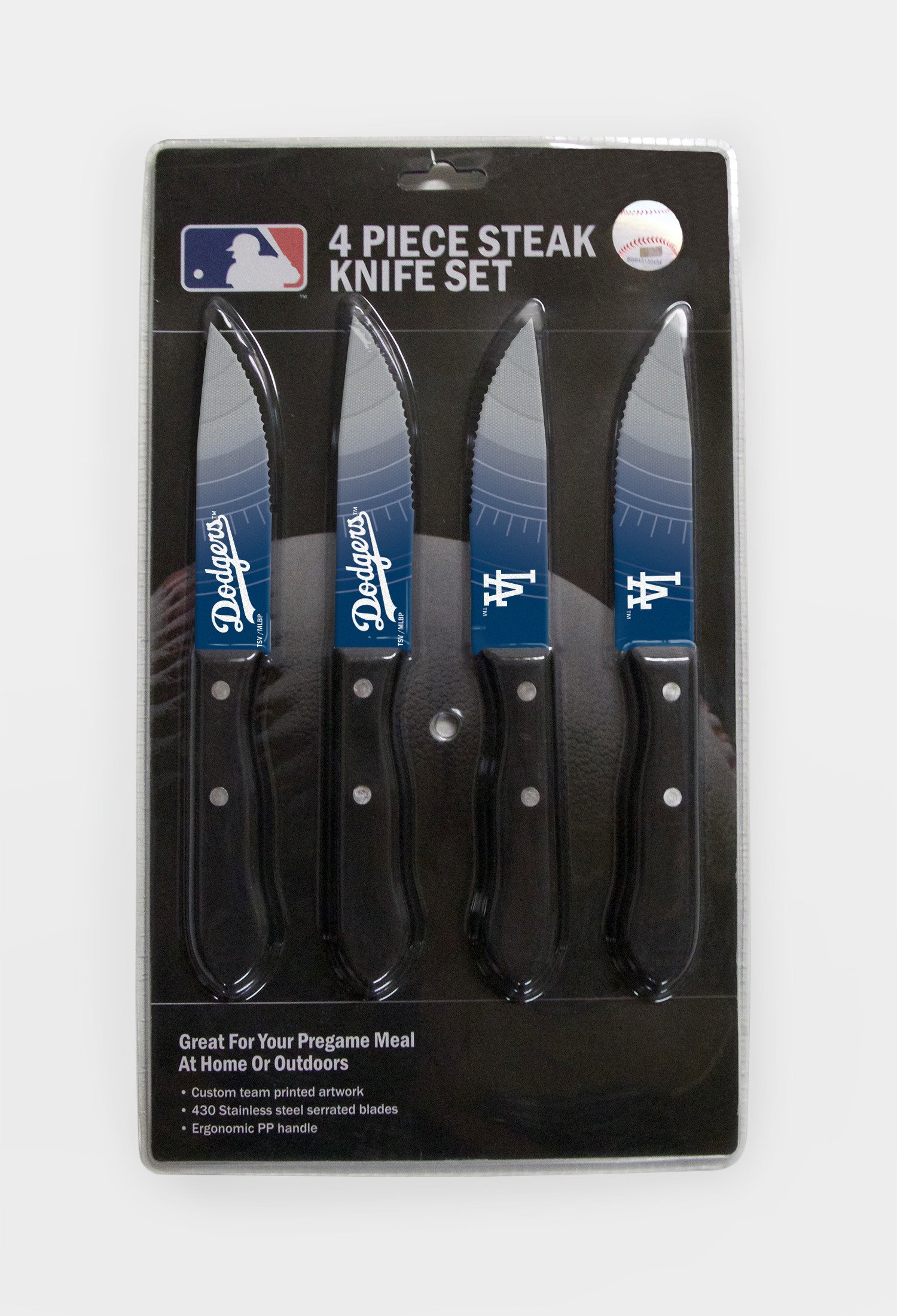 Los Angeles Dodgers Steak Knife 4 Pack Set