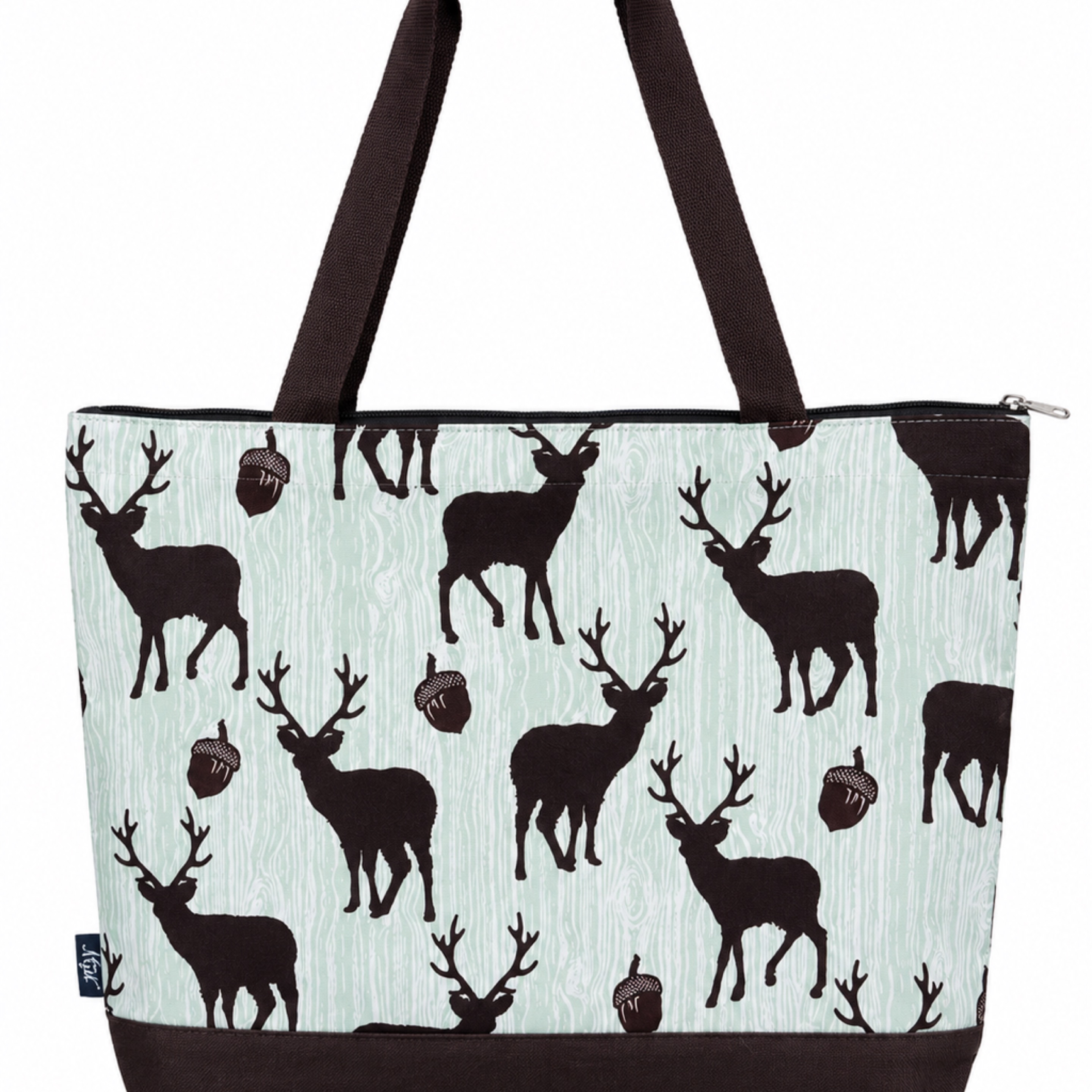 Woodland Deer Print Tote Bag