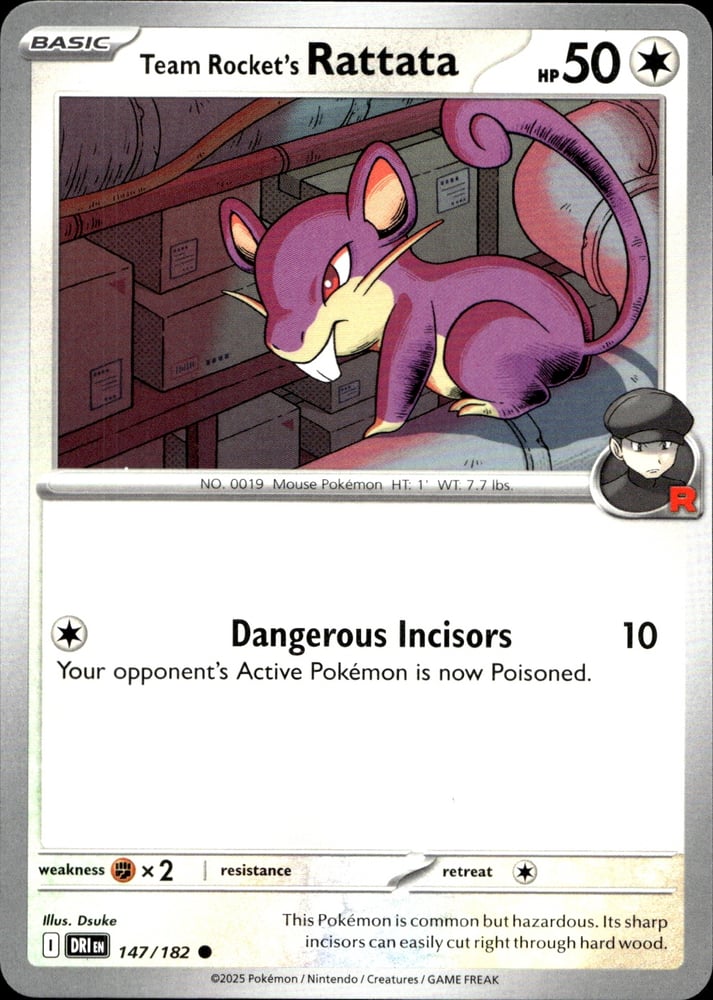 Team Rocket's Rattata - SV10 147/182