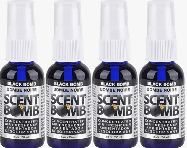Scent Bomb Air Freshener Display Case with 5 Assorted Fragrance
