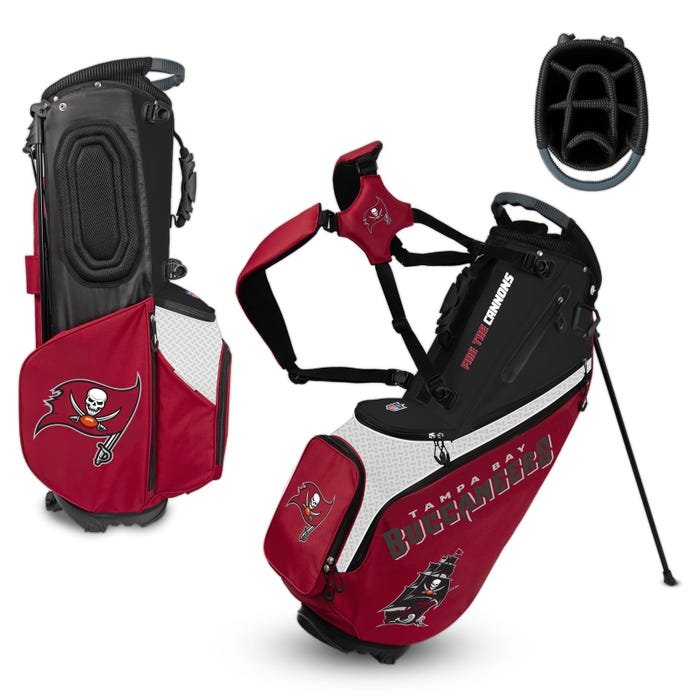 Tampa Bay Buccaneers Hybrid Back Nine Carry Golf Bag