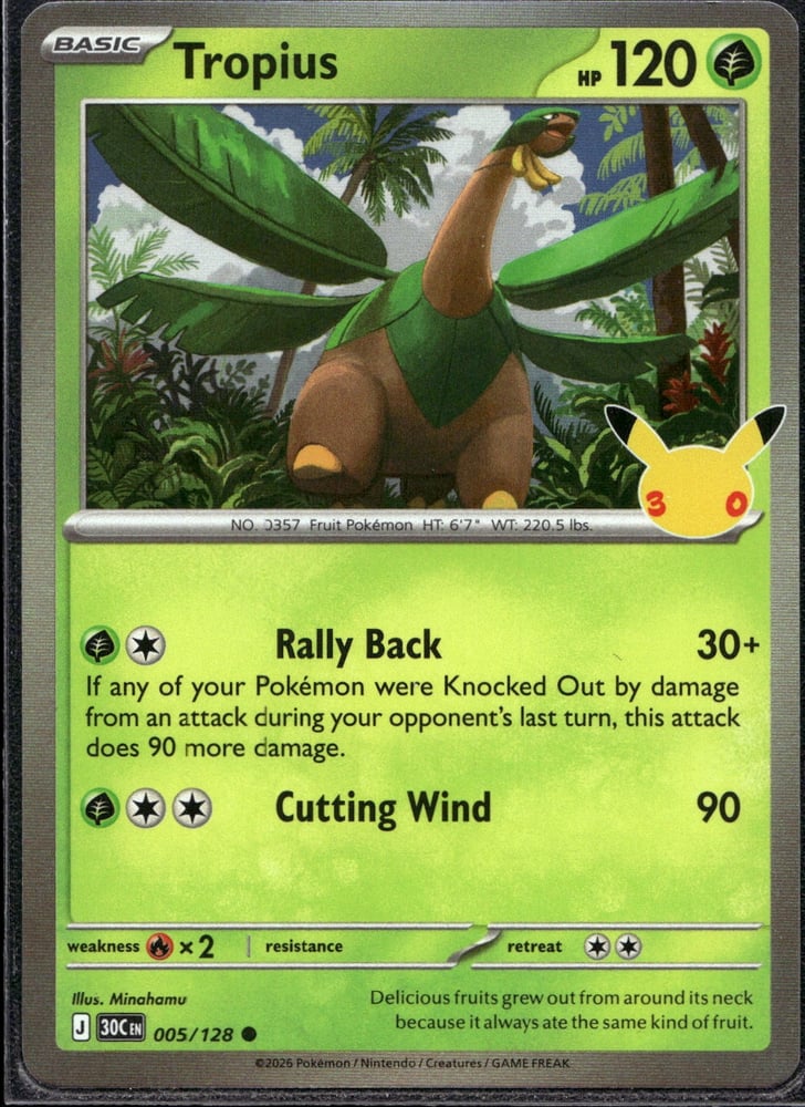 Tropius - 30TH 5/128