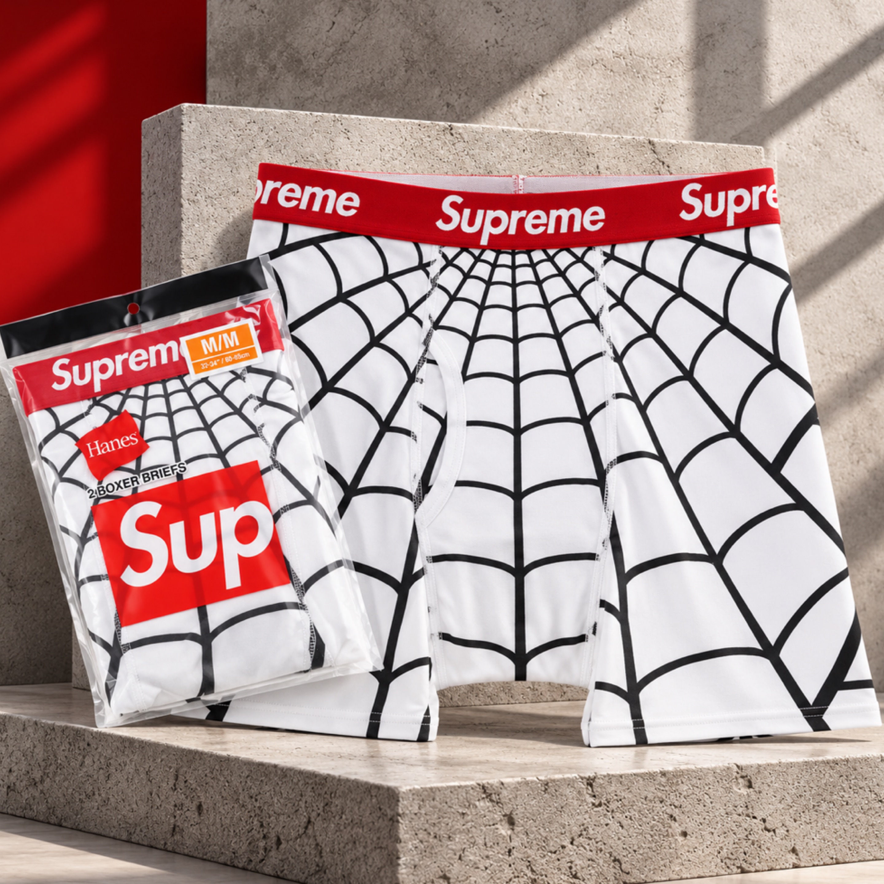 Supreme Underwear (White Spider)
