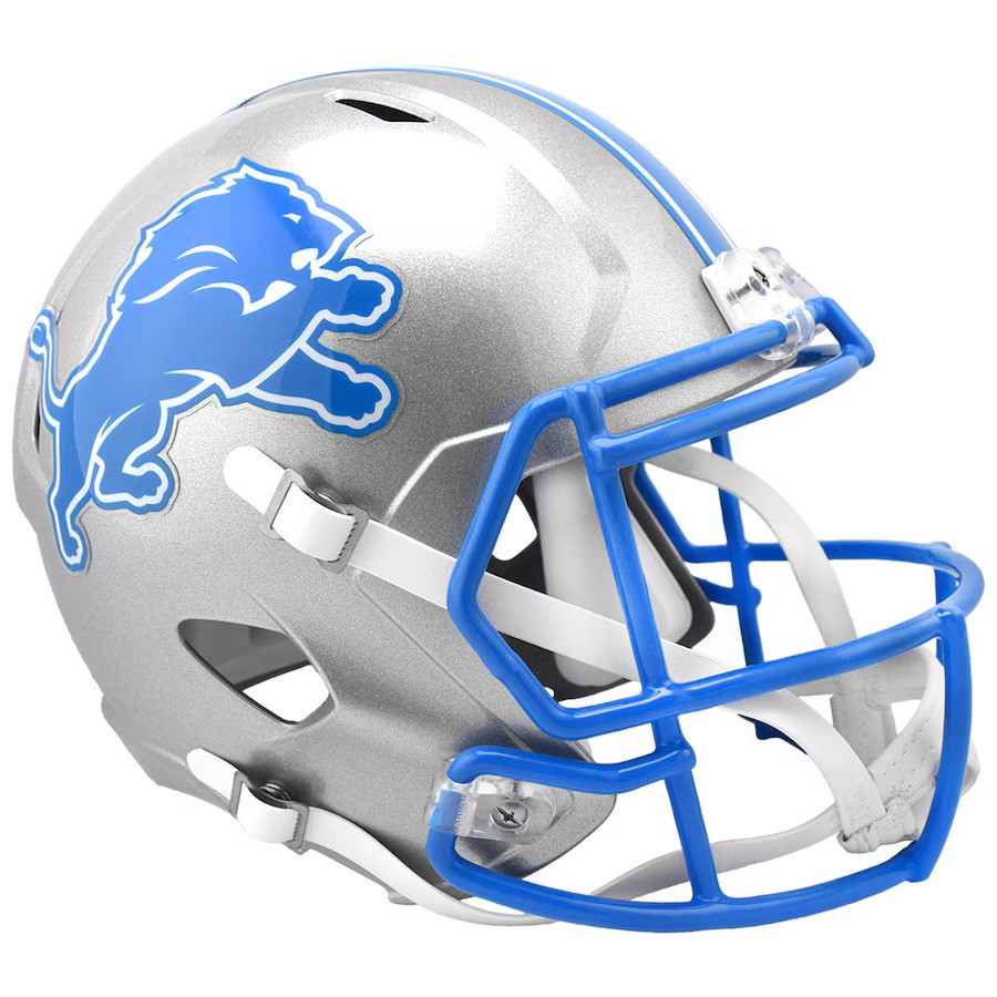 Detroit Lions 2024 Riddell Deluxe Full Size Speed Helmet