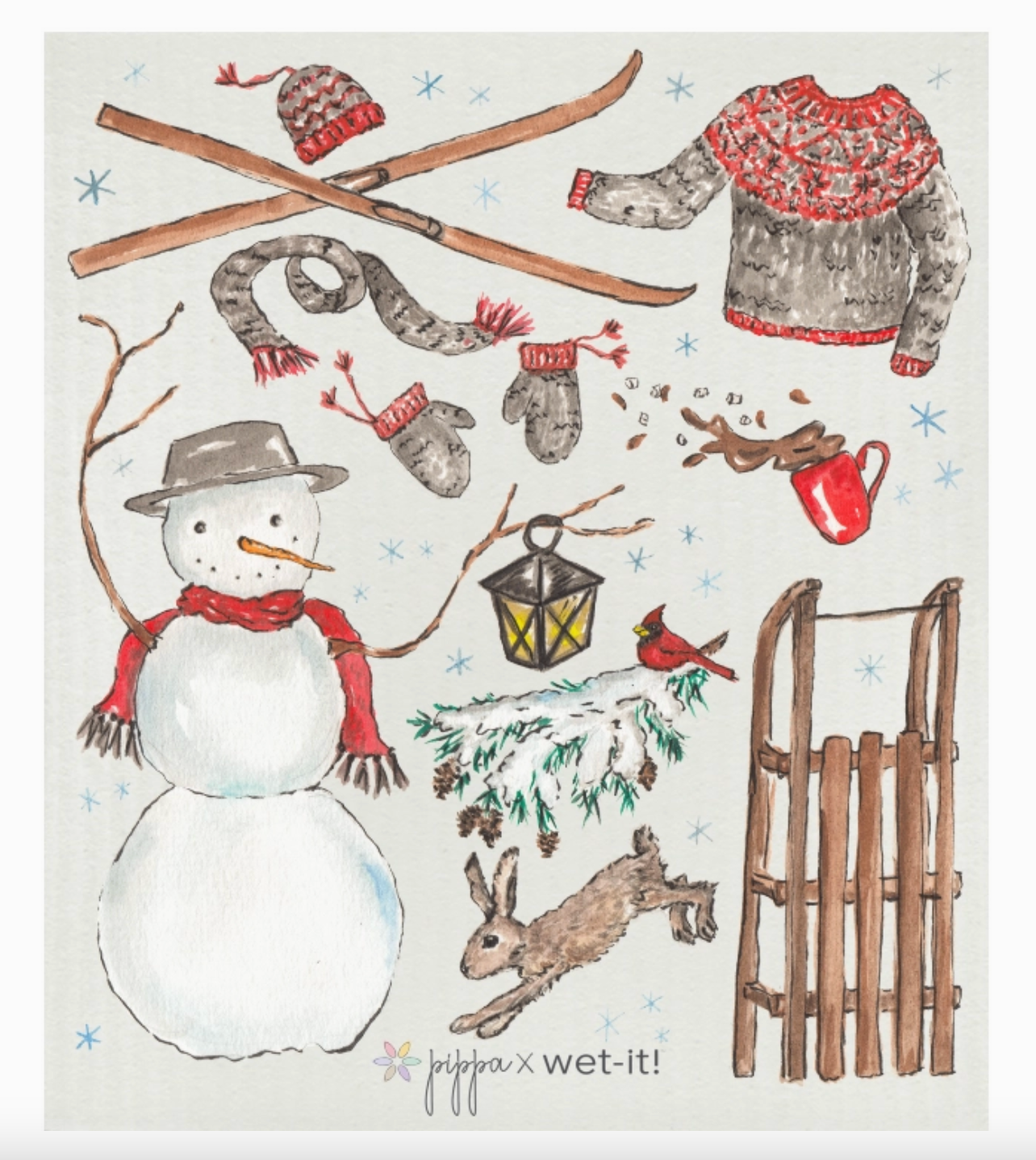 Wonderful Winter Swedish Dish Cloth