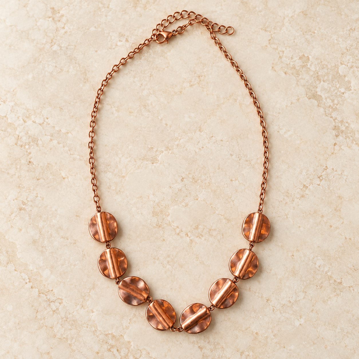 Copper Fold Necklace