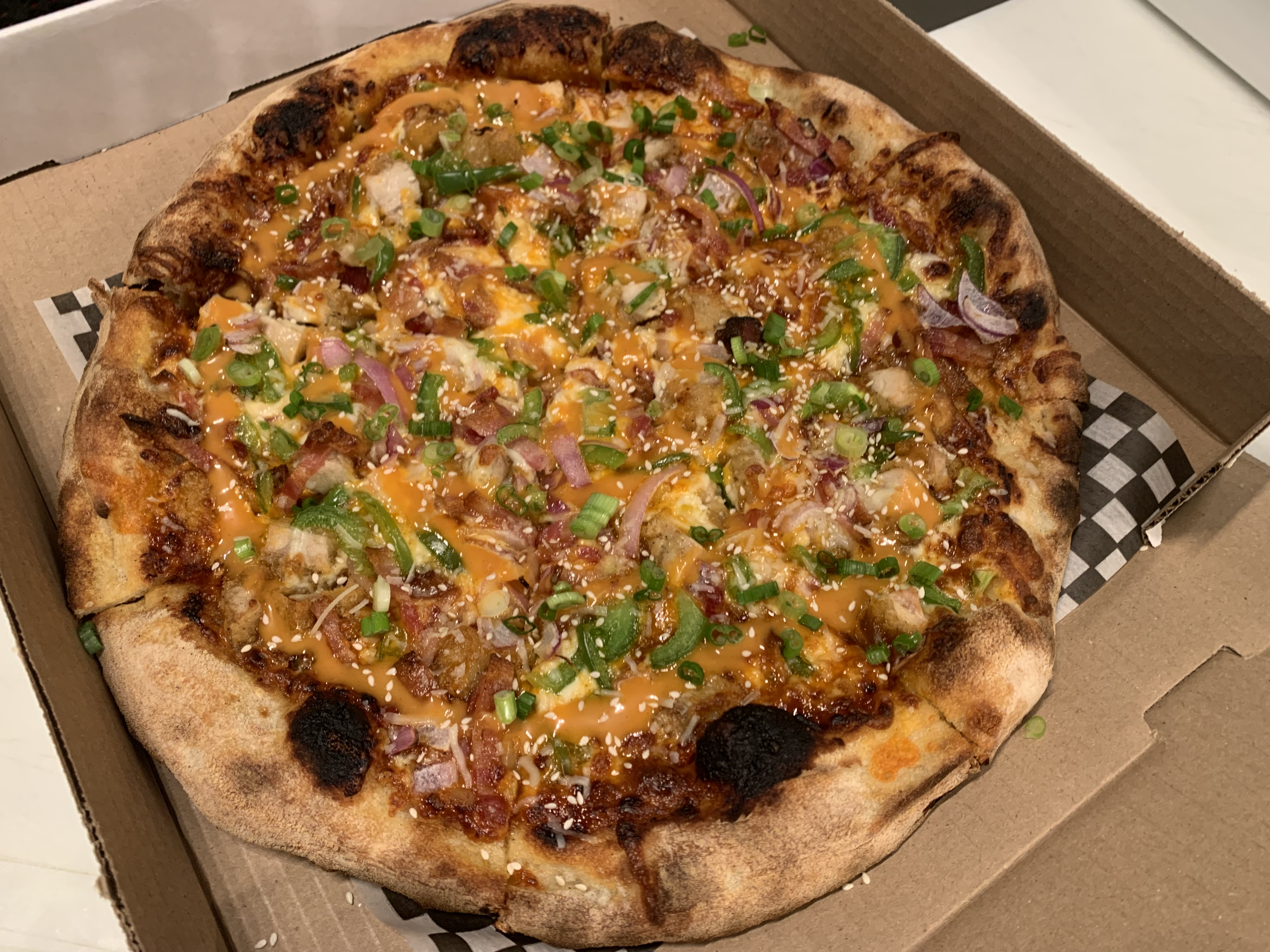 Korean Chicken Pizza