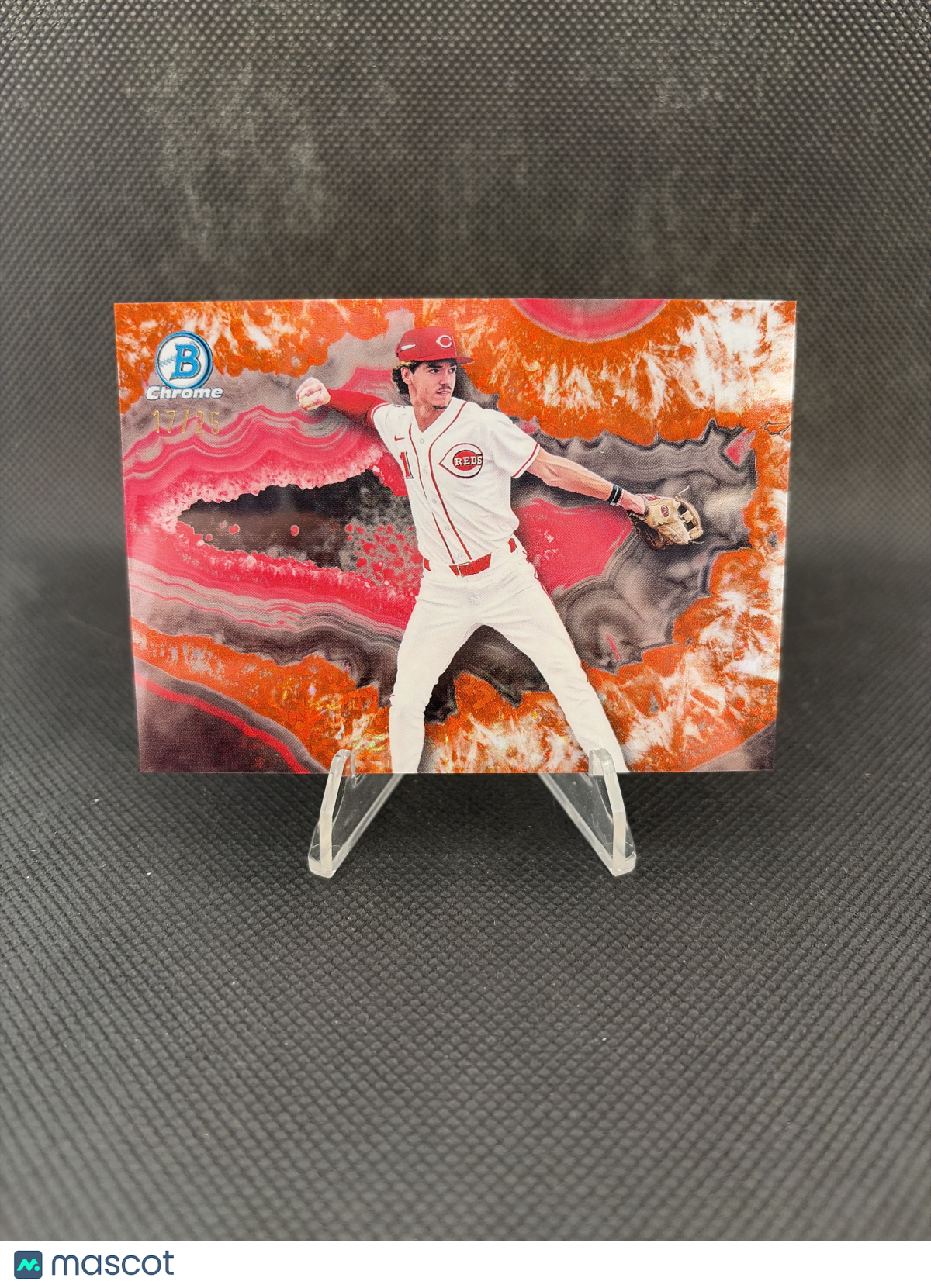 2025 Bowman Draft Chrome Steele Hall Orange Crystallized /25 SSP
