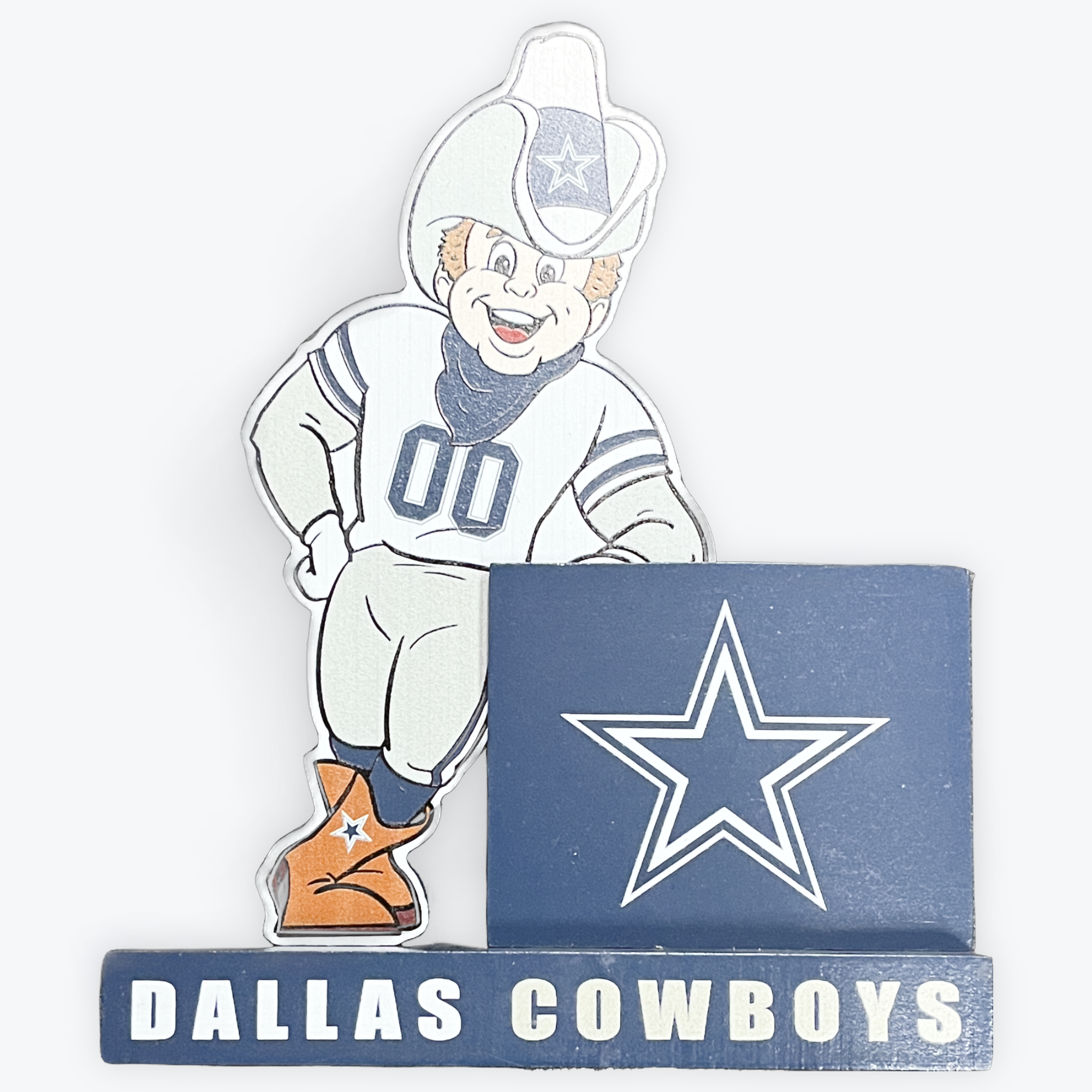 Dallas Cowboys 8" Wood Mascot Stand