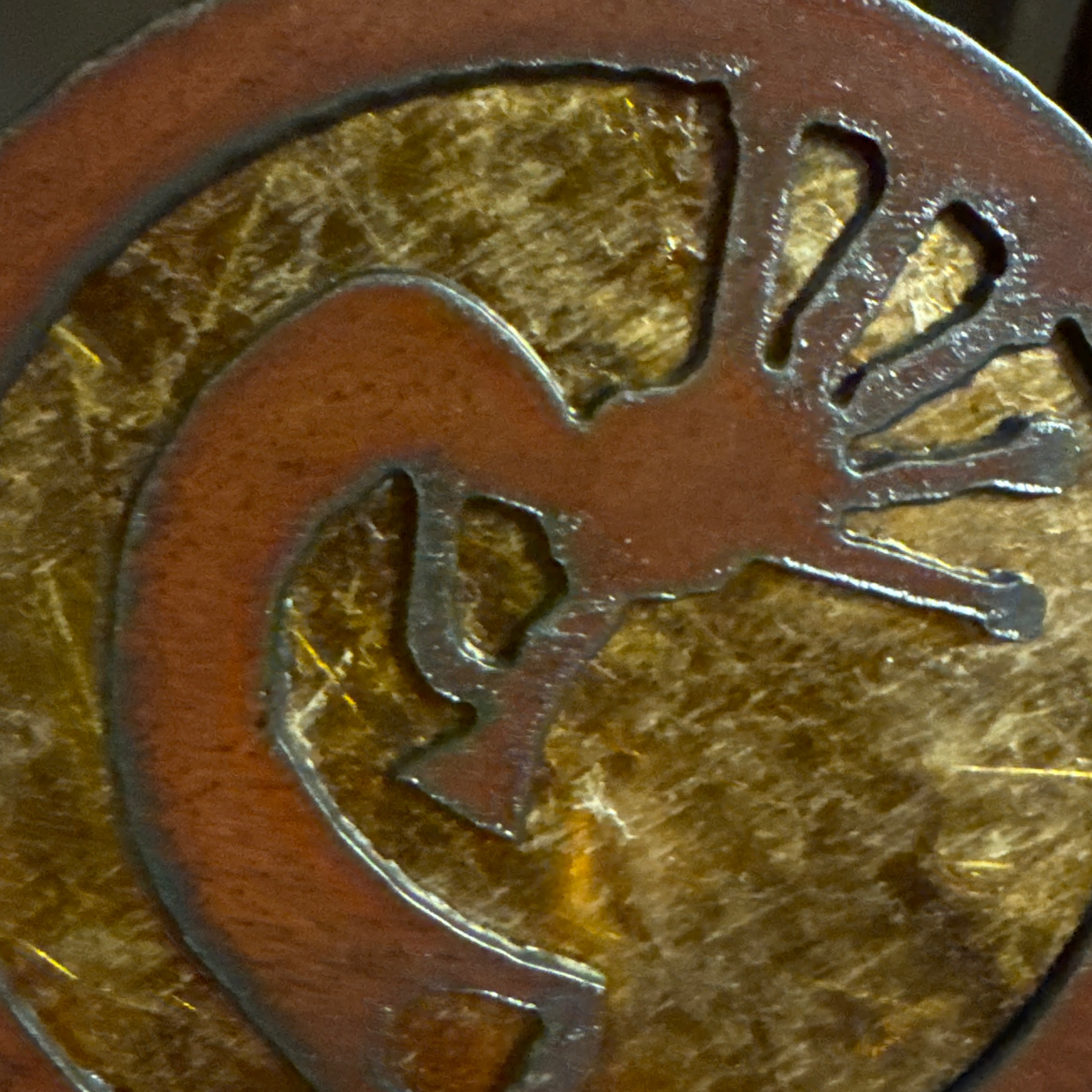 3D Circle Kokopelli  #105