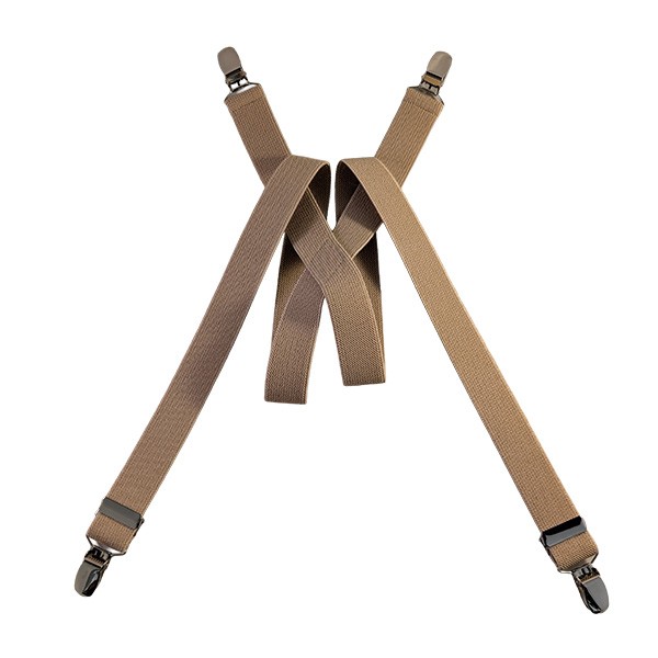 1 X 30 Inch Khaki Solid Suspender