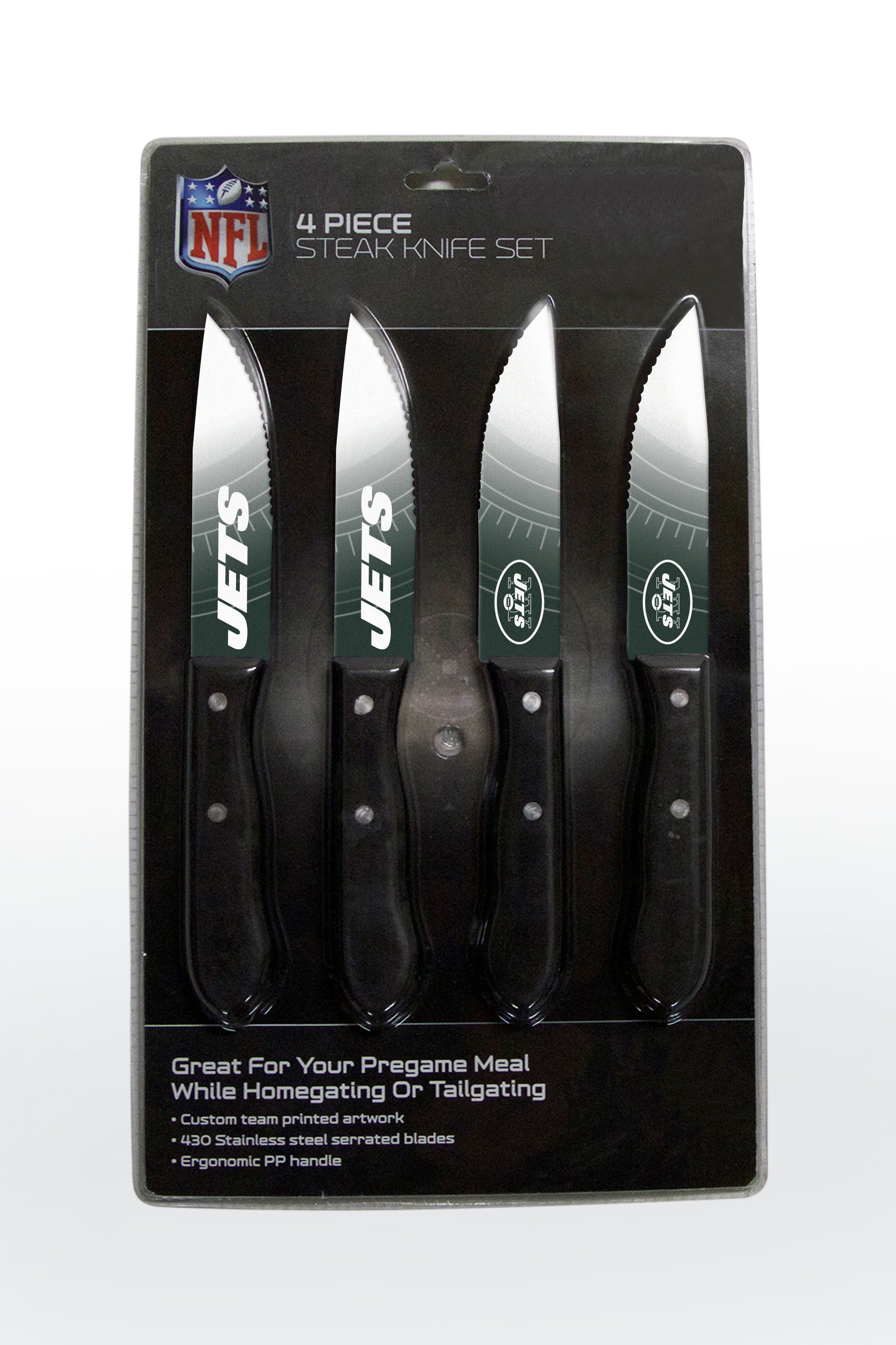New York Jets Steak Knife 4 Pack Set