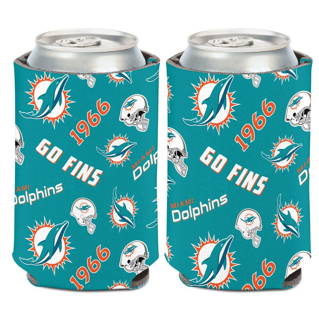 Miami Dolphins Scatterprint Can Cooler