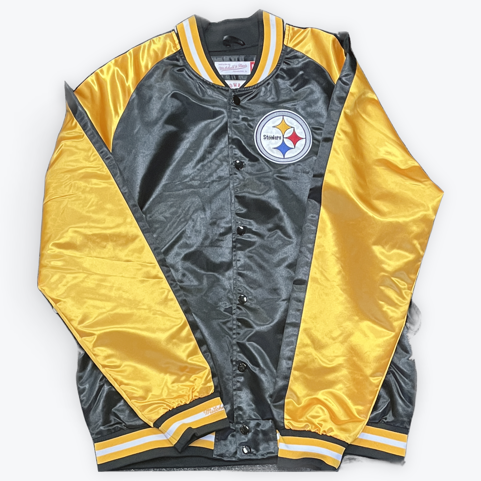 Pittsburgh Steelers Retro Mitchell and Ness Satin Jacket - XL