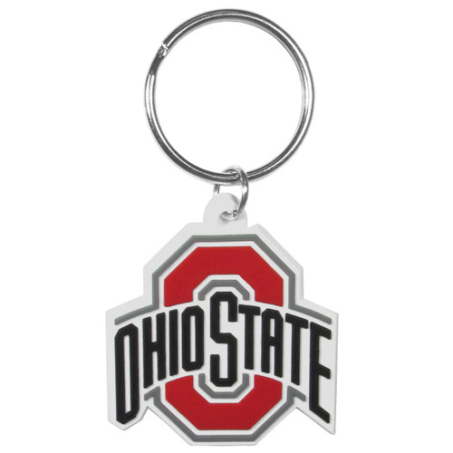 Ohio State Buckeyes Chrome Cut Logo Keychain