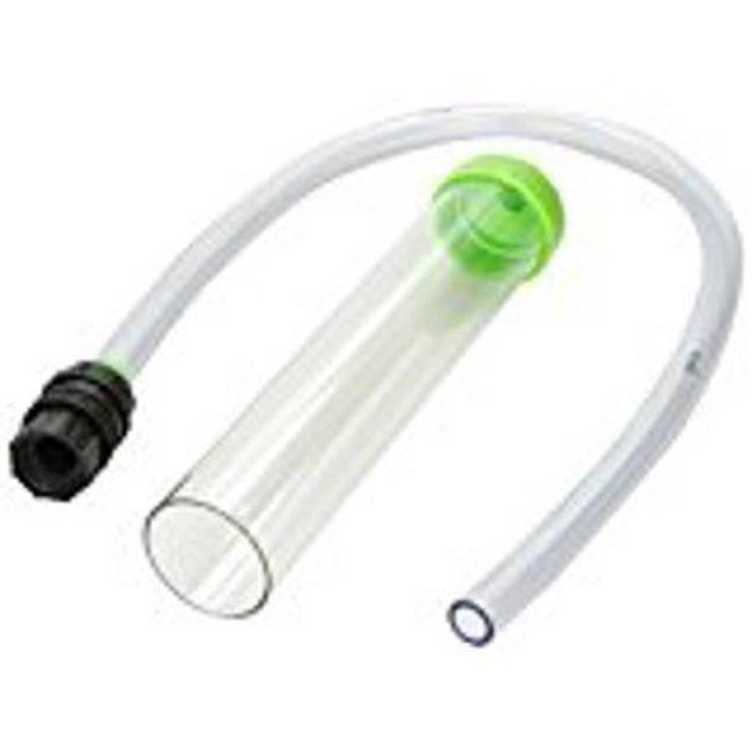 Directed Python Gravel Tube for No Spill Clean and Fill System