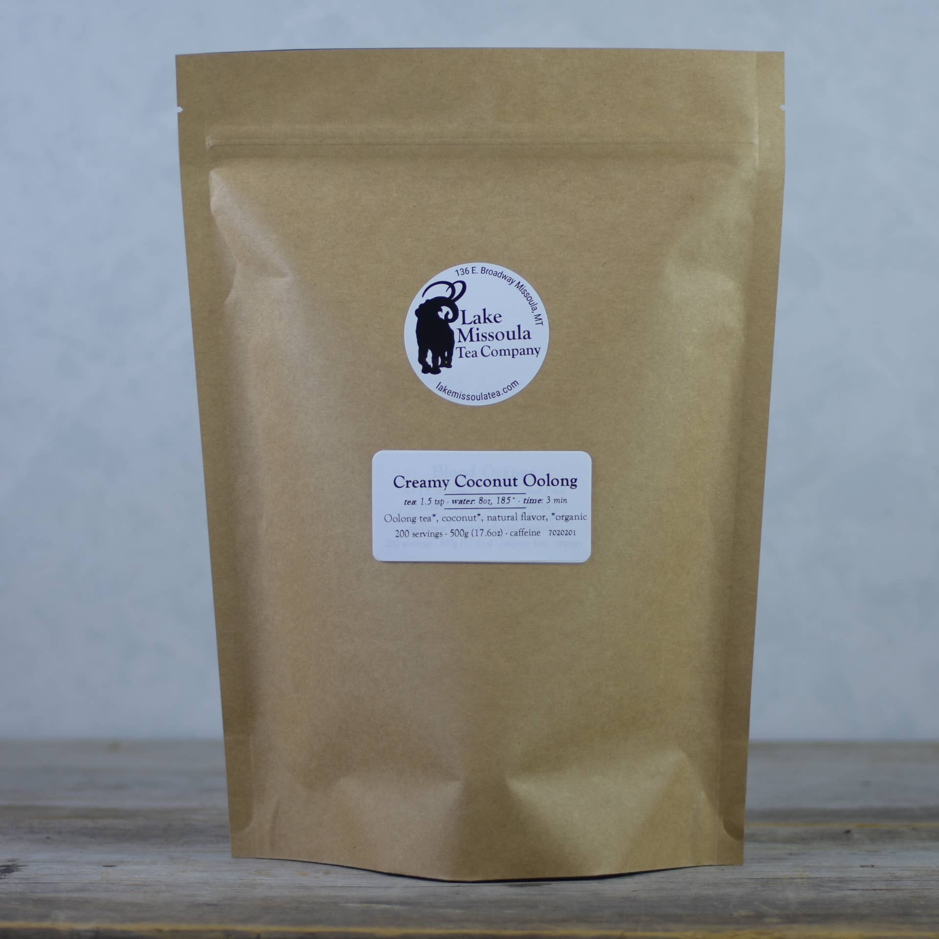 Lake Missoula Tea Company - Creamy Coconut Oolong Bulk (500g)