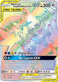 Moltres & Zapdos & Articuno GX (Secret) 69/68 Secret Rare