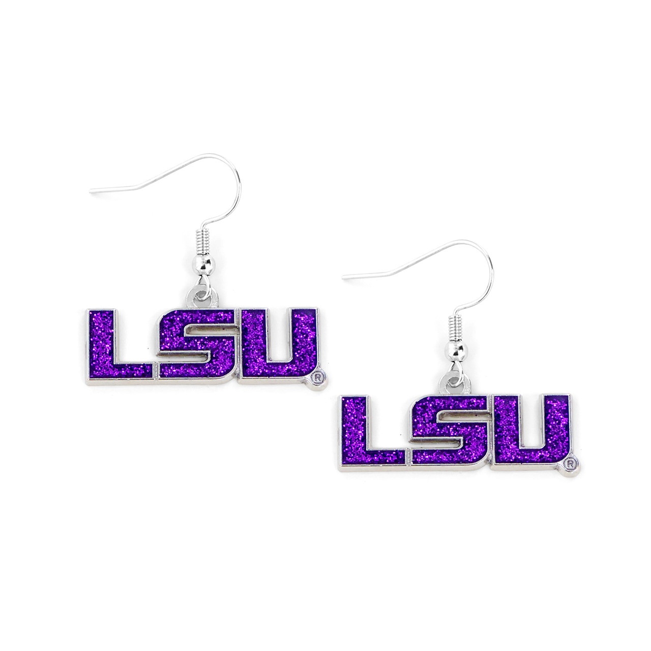 LSU Tigers Glitter Dazzle Earrings