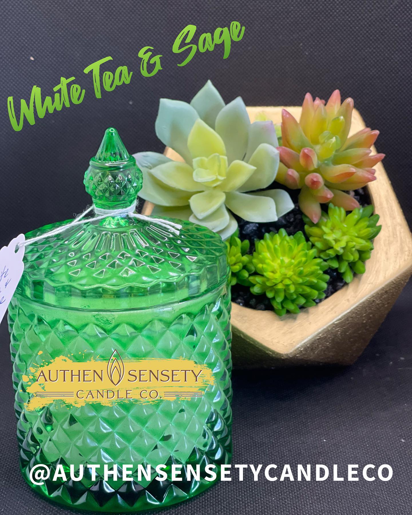 White Tea & Sage - Green Premium Container