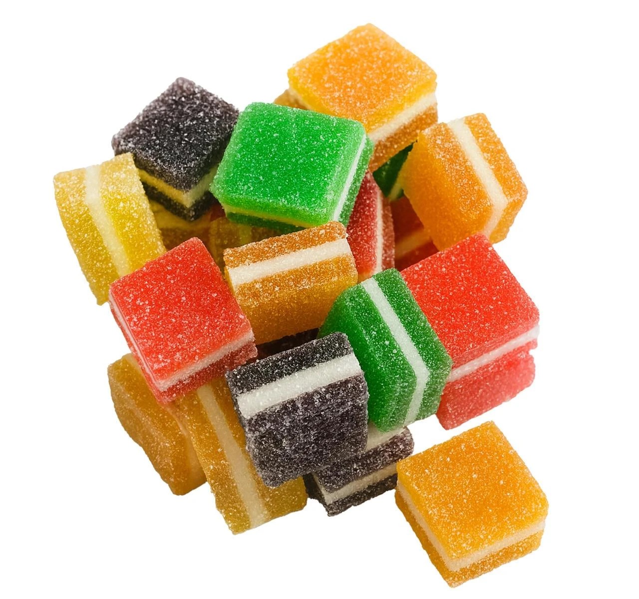 Cavalier Assorted Fruit Stackups Chewy Candy Squares 5lb
